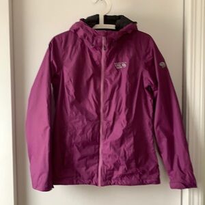 Mountain Hardwear Full Zip Hooded Wind/Rain Jacket S